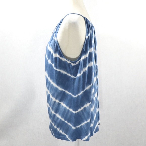 CHAPS by Ralph Lauren Sleeveless Tie Dye Top Sz L - Picture 5 of 8